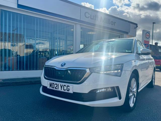 Skoda Scala 1.5 TSI SE L 5dr DSG Hatchback Petrol White