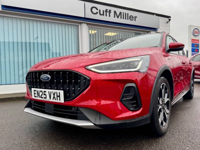 Ford Focus 1.0 EcoBoost Hybrid mHEV Active X 5dr Estate Petrol Red