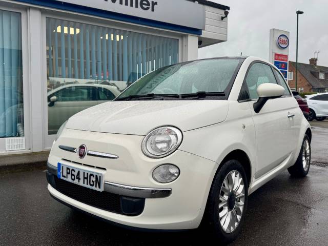 Fiat 500 1.2 Lounge 3dr [Start Stop] Hatchback Petrol WHITE