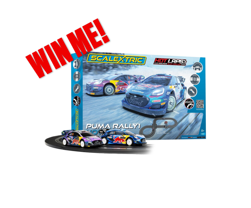 WIN A Ford Puma WRC Scalextric Set in the Cuff's Christmas Code Cracker!